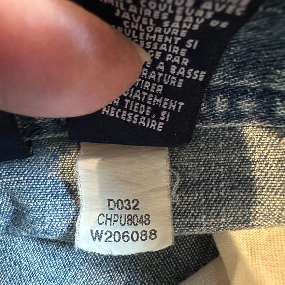 Vintage Skirt Denim Jean 90s Y2K A-Line Academia Crazy Horse Liz Claiborne Sz 8P - Picture 8 of 8